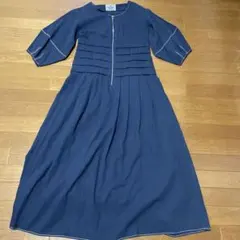 本日お値下げ細見えする　綿100%LAYMEEロングワンピース 綿100%