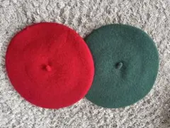 ウール製ベレー帽