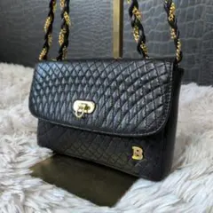 【美品】バリー マトラッセ 2way チェーンミニショルダーバッグ レザー