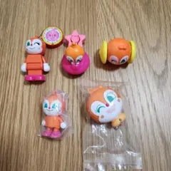 アンパンマン ドキンちゃん ガチャ カプセルトイ５点セット