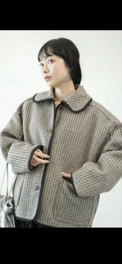 【FREAK'S STORE】リバーシブルチェックボアジャケット／美品／タグ付き