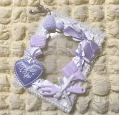 【08】ホイップデコ　トレカケース　硬質ケース　量産型　紫