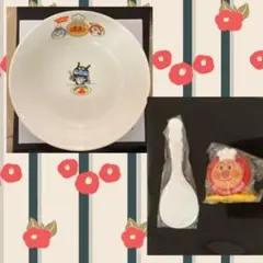 【新品未使用・匿名配送】 アンパンマン お皿 深皿 しゃもじ スタンド ガスト