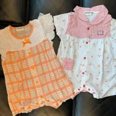 BeBeのロンパース70　2点セット