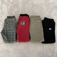 男の子　110センチ　パンツ　4点セット　まとめ売り　裏起毛
