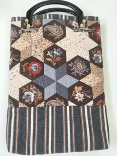 ☆ハンドメイド トートバッグ パッチワークバッグ A4サイズ