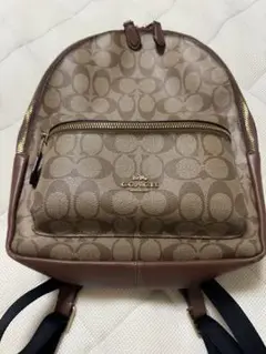 COACHコーチ リュック バックパック シグネチャー ブラウンレザー