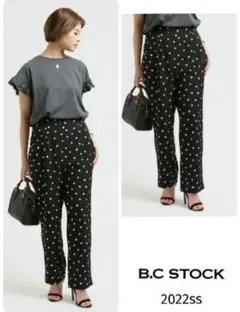 入手困難✤B.C STOCK✤ベーセーストック✤ドットプリントタックパンツ