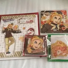 鬼滅の刃 バレンタイン 煉獄杏寿郎 コースター アクスタ 缶バッジ アニマル