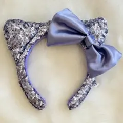 USJ サンリオ　カチューシャ 紫色 スパンコール