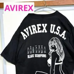 【美品】AVIREX U.S.A. WEB限定モデル　スコーピオンズ　Tシャツ