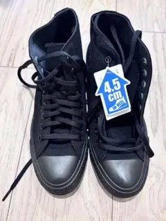 ブラック ハイカットスニーカー 4.5cmヒール　コンバース