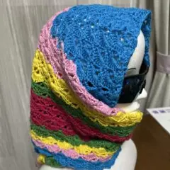カラフル 三角ショール