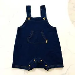 【美品】バースデイ ベビー オーバーオール つなぎ デニム 80