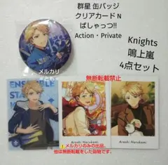 鳴上嵐 Knights あんスタ 群星 缶バッジ クリアカード ぱしゃっつ