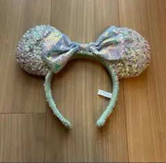 ディズニー　ミニー　カチューシャ　スパンコール