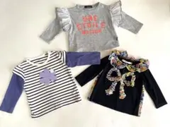 トップス　長袖Tシャツ　薄手　80  女の子　3点　まとめ売り