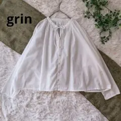 ☆美品☆grinグリン/総柄刺繍ブラウス/イエロー - メルカリ