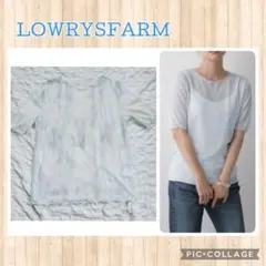 ローリーズファーム ガラシアーTシャツ 5分袖 ブルー メロー 半袖のサムネイル