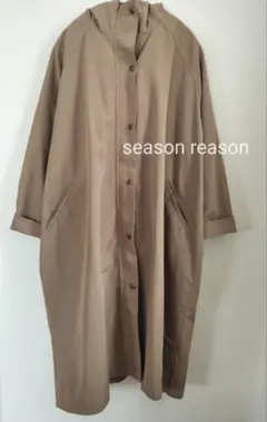 フード付きコート トレンチコート