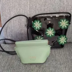 【未使用】ロペピクニック×チェルシー コラボ ショルダーバッグ　グリーンのサムネイル