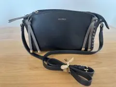 MONO COMME CA ブラックショルダーバッグ