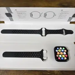 美品 applewatch NIKE series7 45mm 黒 ポーツバンド