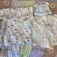 ⭐︎最終処分⭐︎ベビー肌着と帽子4点セット　50-70 すぐ着られる