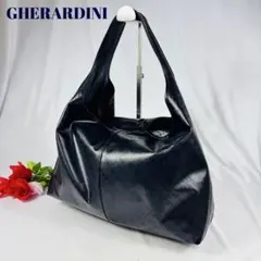 美品　ゲラルディーニ　ワンショルダーバッグ　ソフティ 　ホーボー 　ブラック