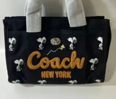 藤*美様 【新品】COACH コーチ カーゴトート スヌーピー トートバッグ 