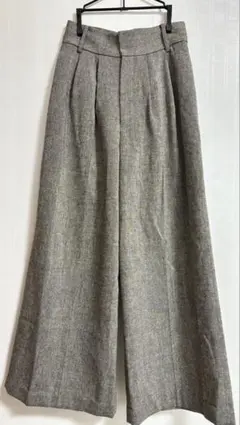 SNIDEL ツータックタックワイドパンツ グレー柄