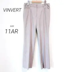 バンベール VINVERT（11AR）フレアスラックス グレー センタープレス