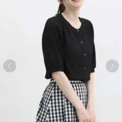 新品未使用 ハニーズ 5分袖 クルーネックカーディガン トップス