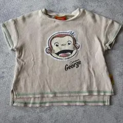 おさるのジョージ ワッフルTシャツ 90cm
