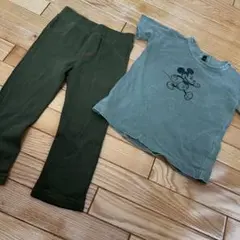 エフオーキッズ　ベビー　キッズ　ミッキー　Tシャツ　95 レギンス　半袖