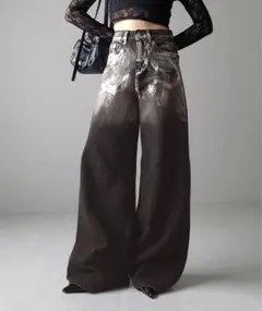 プリントデニム デニム