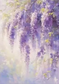 藤の花　30×40 ダイヤモンドアートキット9/30まで