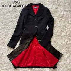 【ドルチェ＆ガッバーナ】2way ロングコート　S　黒　レディース 2026年最新】D&G ／ Dolce＆Gabbana レディース ロングコートの人気