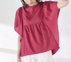 未使用ketty リネン　ラッフル　フリル　ブラウス　手洗いのサムネイル