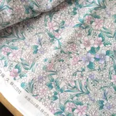 ローン　ソフト加工生地　約106×1.3 　端に汚れあり