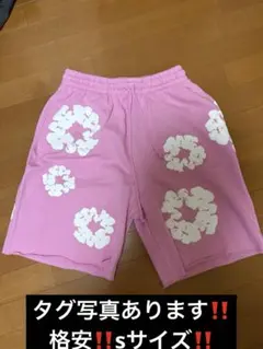 ゆゆ様専用denimtears ハーフパンツ デニムティアーズ ピンク - メルカリ