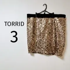 8 TORRID スパンコールタイトスカート サイズ3 スカート キラキラ
