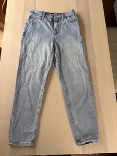 GAP デニム MOM JEAN 26 ライトブルー ハイウエスト レディース