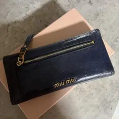 新品未使用】miu miu 長財☆クロコ型押し リボン - メルカリ