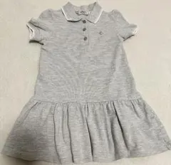 PETIT BATEAU プチバトー ポロワンピース グレー 4 ans 100のサムネイル