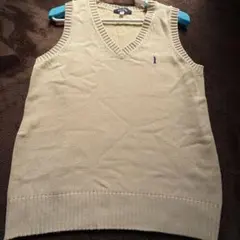 EASTBOY イーストボーイ ベージュ Vネック ニット スクールベスト M