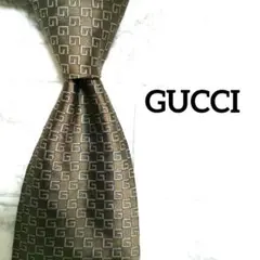 【現行美品】GUCCI GG柄ゴールド＆ピンクゴールドストライプ　シルクネクタイ 近年】GUCCI GG柄ゴールド＆ピンクゴールドストライプ シルクネクタイ