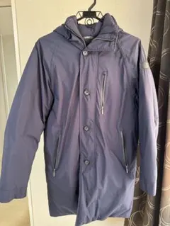 AIGLE フード付きダウンジャケット ダークブルー