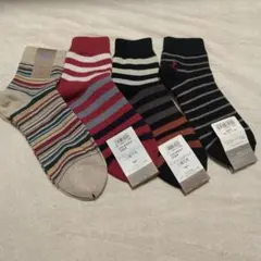 Tabio ストライプソックス4足セット