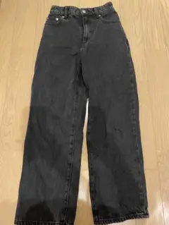 (今季)(美品)グローバルワーク　GOODデニムストレートパンツ XS ブラック